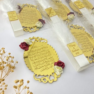 Ayatul Kursi Magnet, Abschlussfeier Geschenke, Islamisches Geschenk, personalisierte Gefälligkeiten, Muslimische Hochzeit, Muslimische Babyparty, Willkommensgeschenk, Aqiqah Gastgeschenke, Bild 2