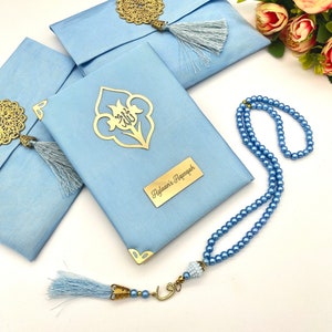 Personalized Islamic Gift Set: Pearl Tasbih & Yaseen Book