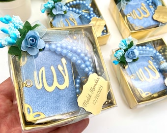 Rustikale islamische Gastgeschenke, Babypartybevorzugungen, Nikkah-Bevorzugungen, Ameen-Geschenke, islamische Abschlussfeier, Mini-Koran- und Tasbeeh-Geschenke