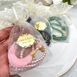 Tasbeeh Personnalisé 99 Perles - Cadeau Ramadan, Hajj, Umrah, Boîte Cadeau Islamique