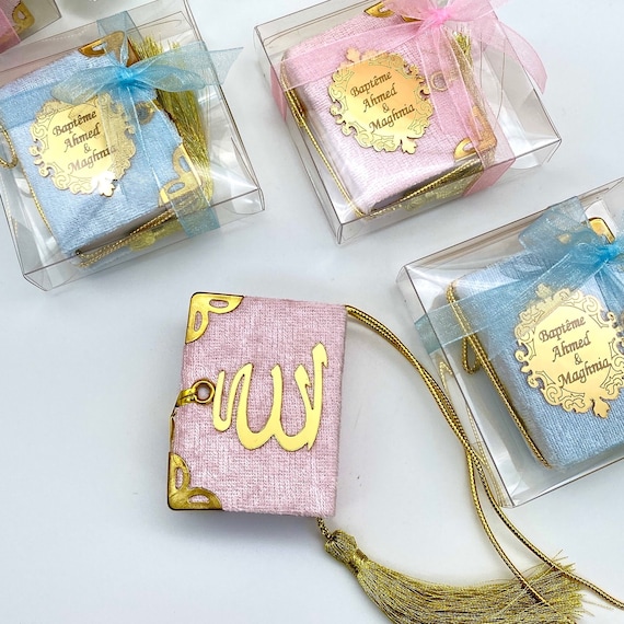 Personalized Velvet Mini Quran Gift Box: Islamic Favors