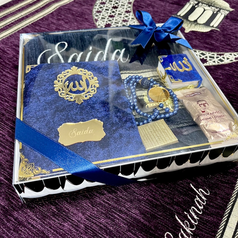 Personalized Prayer rug, Eid Favors, Sejadah, Islamic Gifts, rug for men, rug for women, Ramadan Gift, Gift for Muslim Friend, Prayer Mat image 10