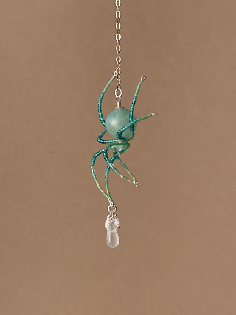 Real Spider Necklace Insect In Resin Pendant - Foto 11
