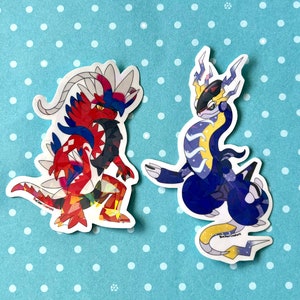 Miraidon and Koraidon Holographic Stickers