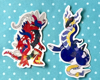 Miraidon and Koraidon Holographic Stickers