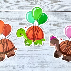 Ballon Schildkröte Aufkleber