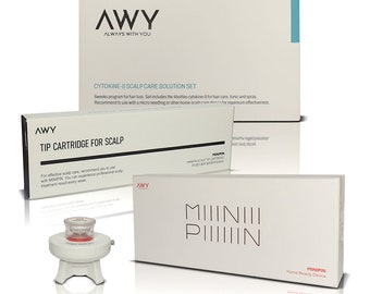 MINI PIN AutoMTS Cytokine-8 Hair growth & Scalp care - All-in-one at home Microneedling