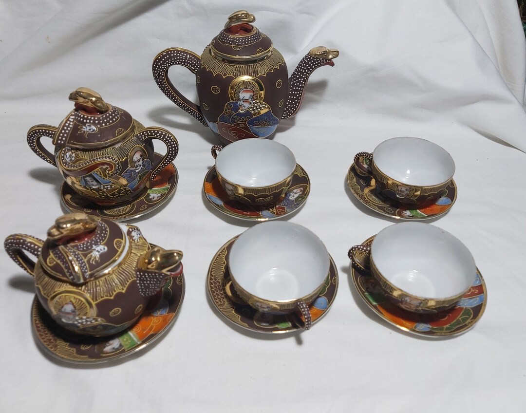 Antique Japanese Eggshell Porcelain Tea Coffee Set 13pcs Marked - Etsy
