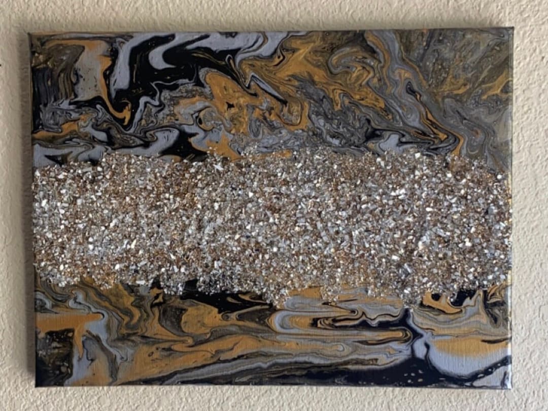 Crushed Glass Abstract Etsy