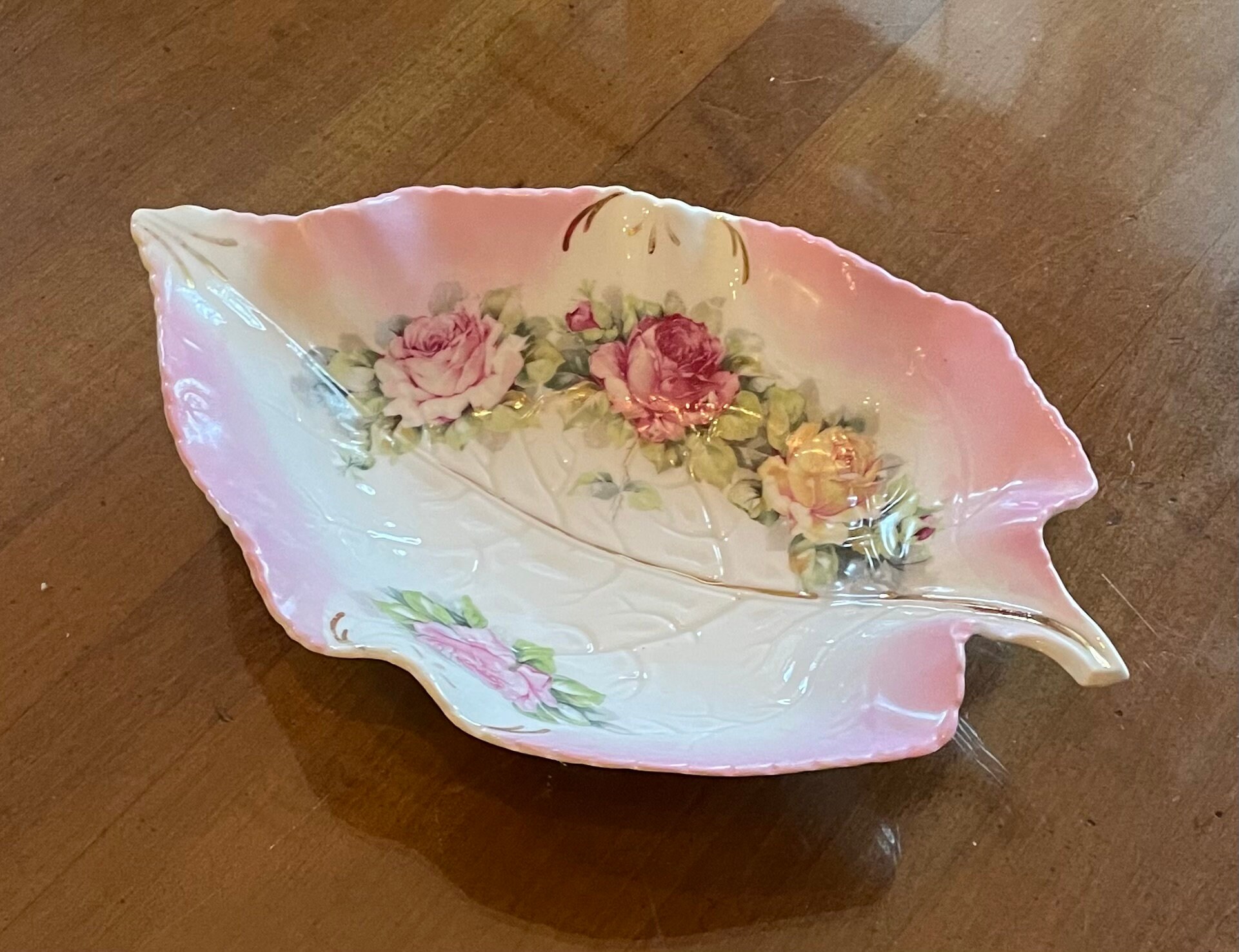 Wheelock Germany Leaf Dish Etsy