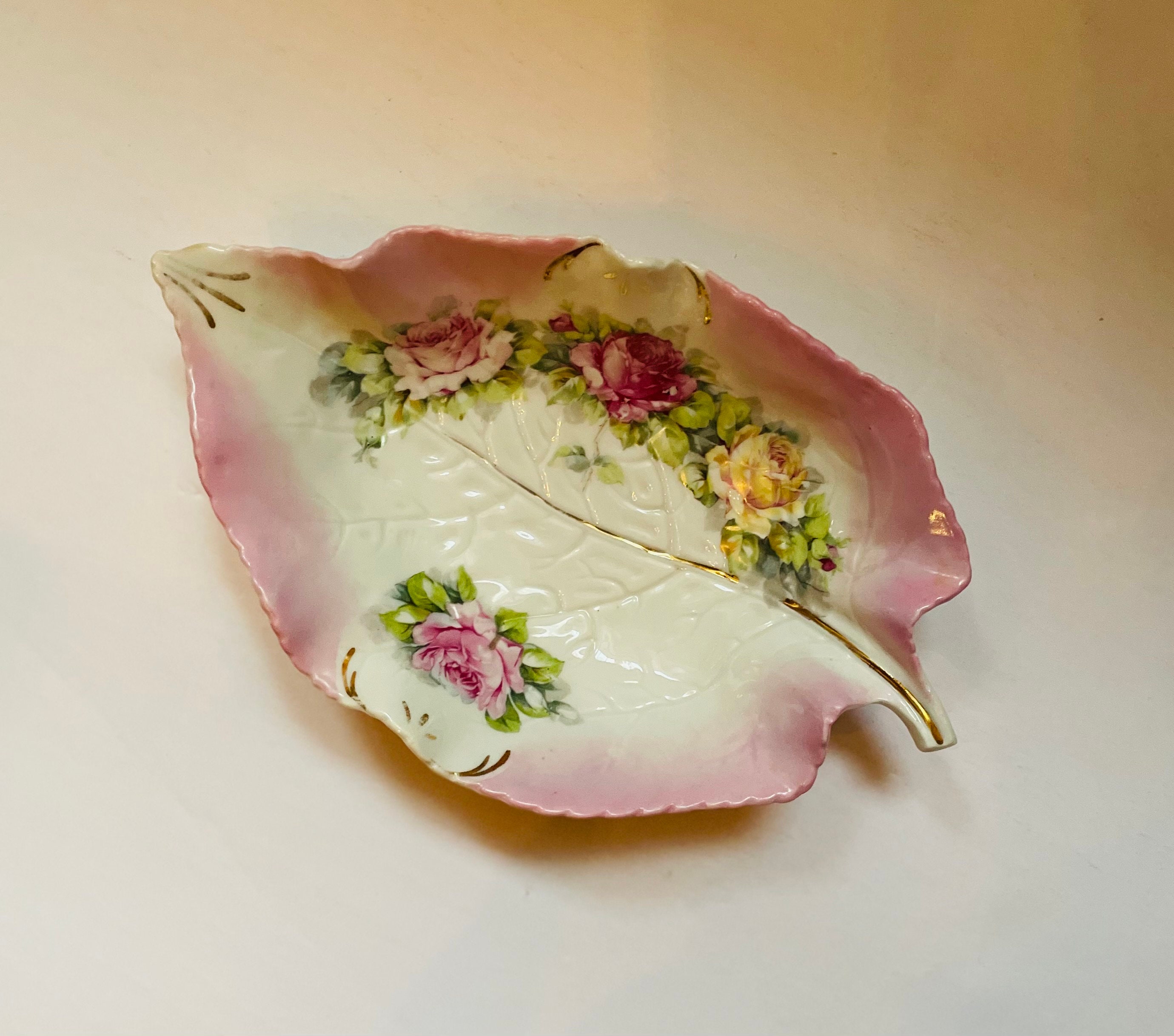 Wheelock Germany Leaf Dish Etsy