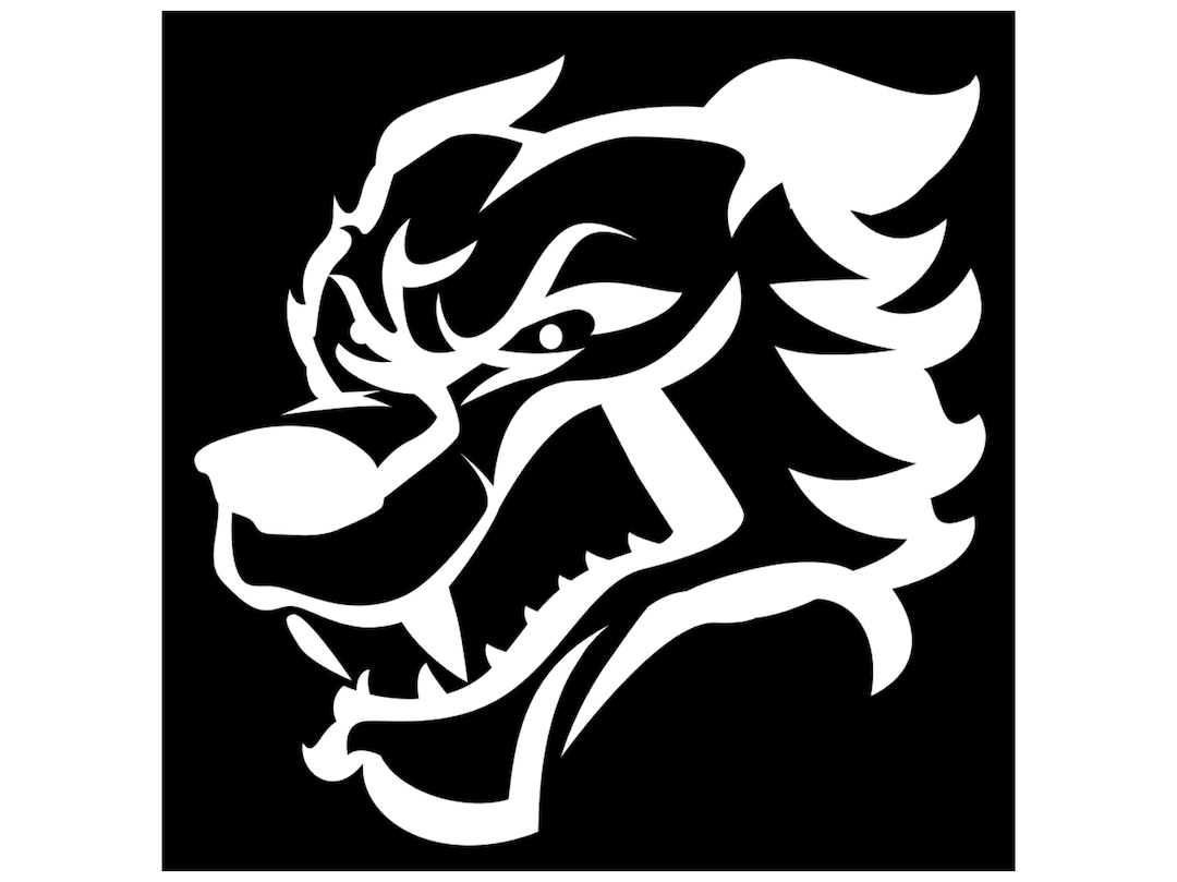 Wolf Stare to the Left Car Decal, Wolf Bumper Sticker, Wolf Sticker