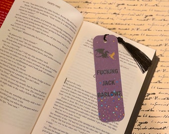 Fourth Wing inspired “Fucking Jack Barlowe” holographic bookmark