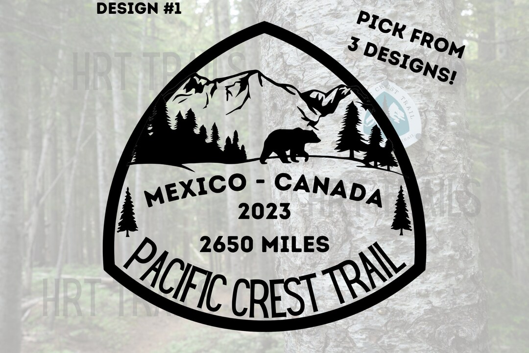 Pct Sticker Pacific Crest Trail PCT Window Decal Hiking Backpacking - Customizable ...