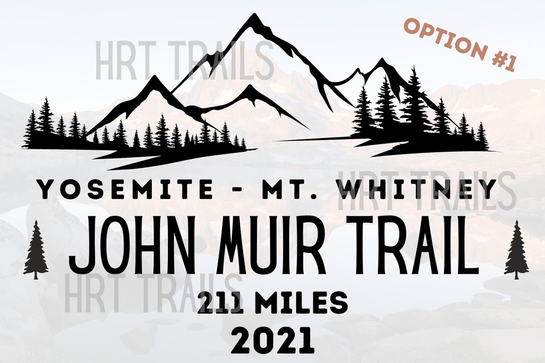 John Muir Trail Car Decal, JMT Hiker Sticker, Customizable - Etsy