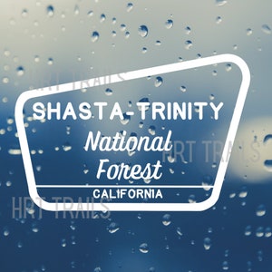 Shasta-Trinity National Forest Vinyl Car Decal - California NF
