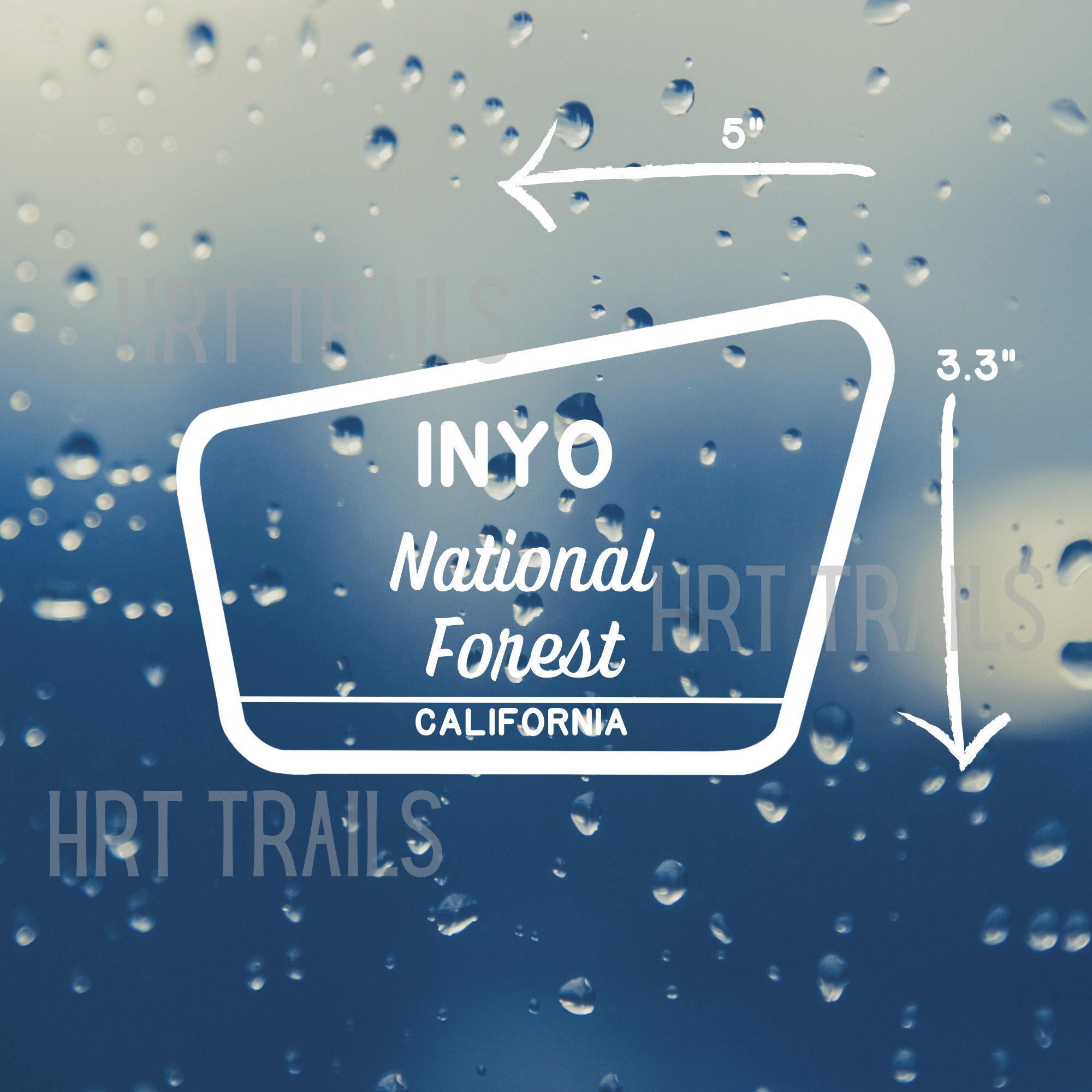 Inyo National Forest Vinyl Car Decal - California NF - Etsy