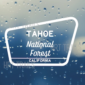 Tahoe National Forest Vinyl Car Decal - California NF