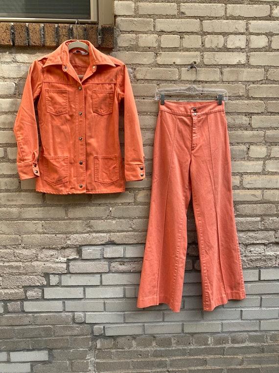 Peach Orange Tab Levi’s Two Piece Set - image 4