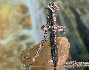 Elden Ring Stone Sword Key Hand Made Pewter Necklace