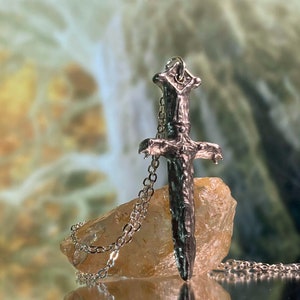 Etsy sword necklace top