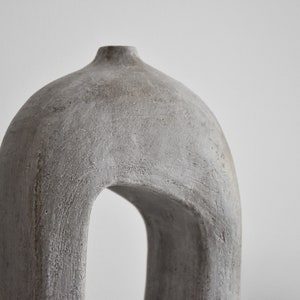 Void BW2, Ceramic Sculptural Vase, Minimalist Modern Ceramic Vase, Black Ceramic Vase, Decorative Vase image 5