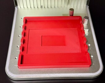 xTool F1 Multi-Jig for Laser Engraving | 5-in-1 Alignment Tool for Business Cards, Slate Coasters, Dog Tags, and Pencils | 3mf and stl files