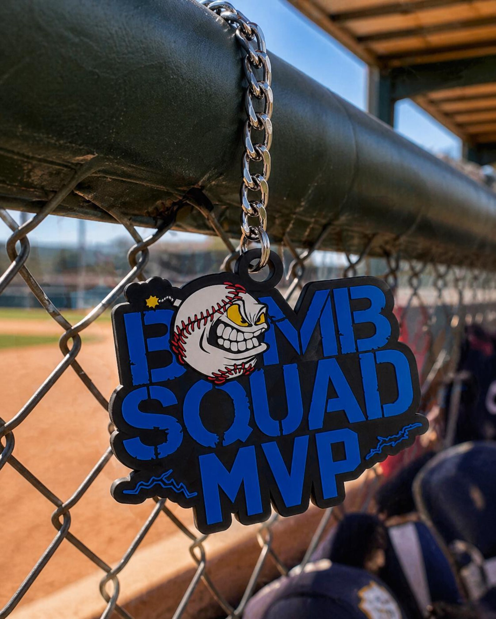 Baseball MVP Chain STL File | Bomb Squad Baseball Pendant 3D Print File ...