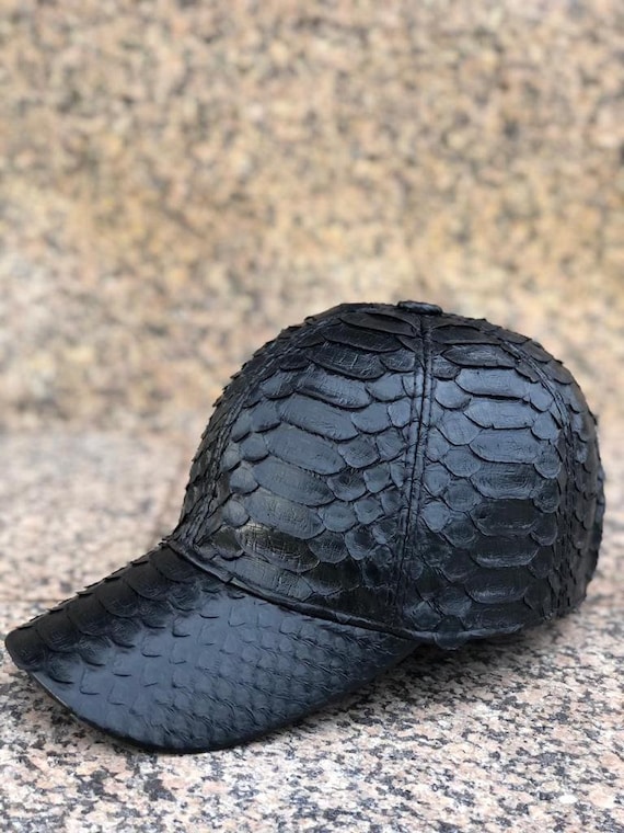 Snakeskin baseball cap on sale