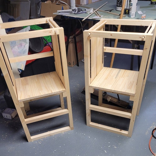 Folding Adjustable Toddler Learning Tower Etsy