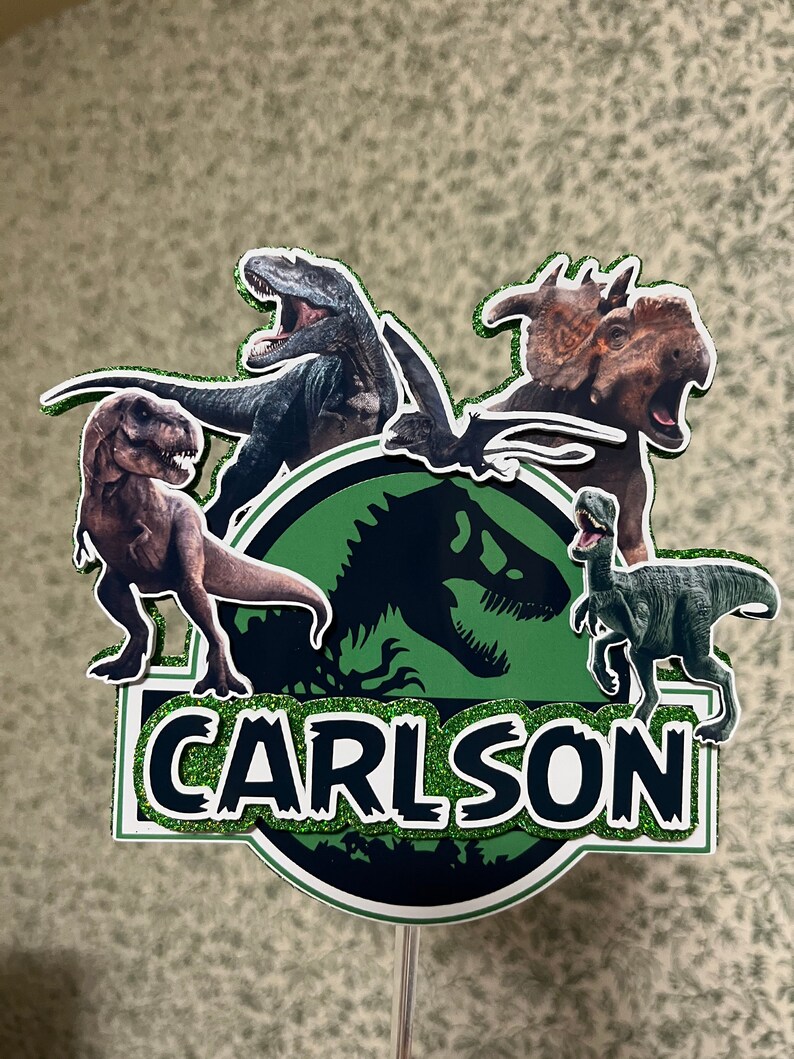 Jurassic Park Cake Topper Jurassic Park Topper Dino - Etsy Canada