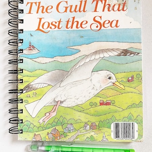 The Gull That Lost the Sea – up-cycled/recycled Little Golden Book – Diary/Journal/Notebook/Scrapbook/Art Journal