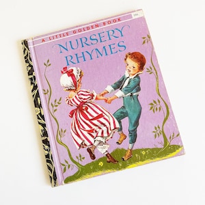 Nursery Rhymes, Little Golden Book, Vintage, Hardcover, 1974, Children's Story Book