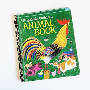 My Little Golden Animal Book, Little Golden Book, Vintage, Softcover, 1972, Children&#39;s Story Book