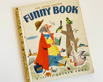 The Little Golden Funny Book, Little Golden Book, Vintage, Hardcover, 1950, Children&#39;s Story Book