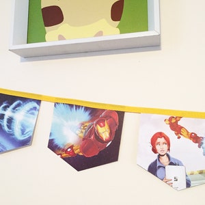 The Invincible Iron Man, Up-cycled/recycled Little Golden Book Bunting, Children&#39;s Bedroom/Nursery Decor/Themed Party Bunting