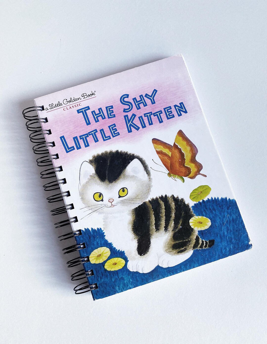 The Shy Little Kitten – Up-cycled/recycled Little Golden Book – Diary ...