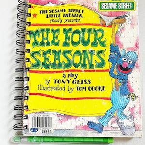 The Four Seasons – up-cycled/recycled Little Golden Book – Diary/Journal/Notebook/Scrapbook/Art Journal