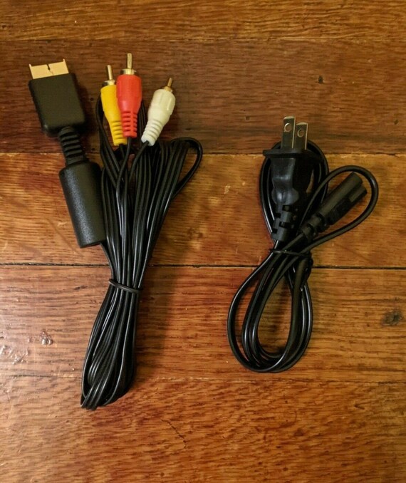 Udtale Kort levetid spænding Playstation 1 2 and 3 Power Cord & AV Cable//tv - Etsy