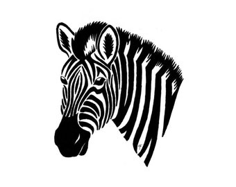 Zebra Instant Digital Download 4x4 inches