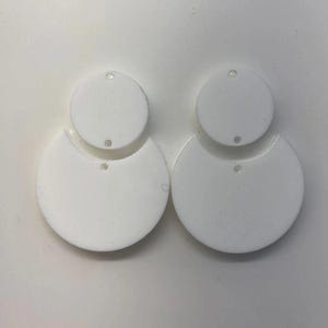 Sublimation Blank Earrings- Cast Acrylic 390degrees for 100 sec with Asub paper image 6
