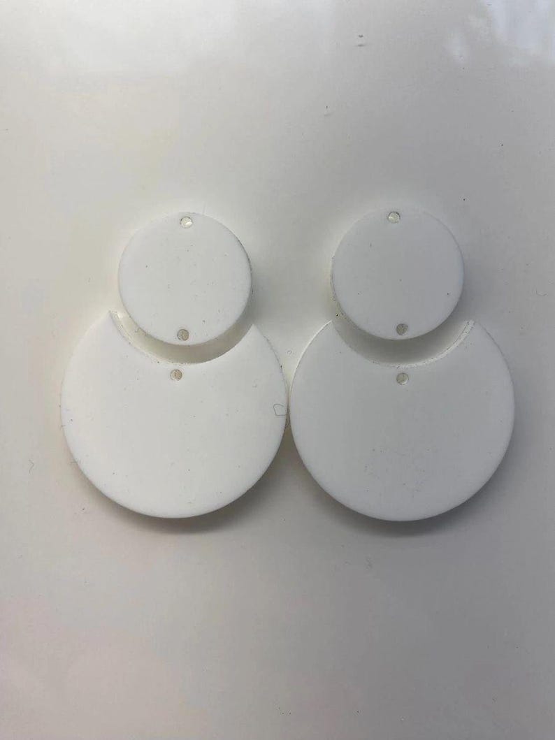 Sublimation Blank Earrings- Cast Acrylic 390degrees for 100 sec with Asub paper image 6