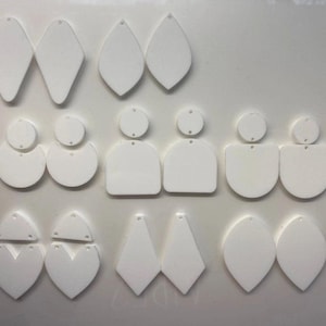 Sublimation Blank Earrings- Cast Acrylic 390degrees for 100 sec with Asub paper