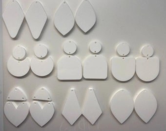 Sublimation Blank Earrings- Cast Acrylic 390degrees for 100 sec with Asub paper