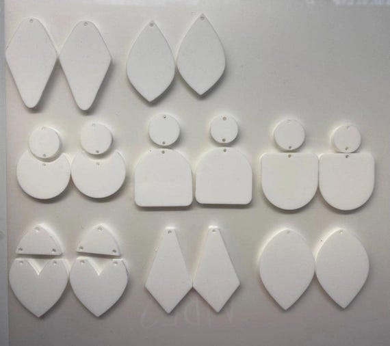 Sublimation Blank Earrings- Cast Acrylic 390degrees for 100 sec with Asub paper