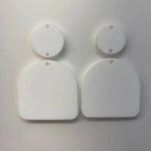 Sublimation Blank Earrings- Cast Acrylic 390degrees for 100 sec with Asub paper image 2