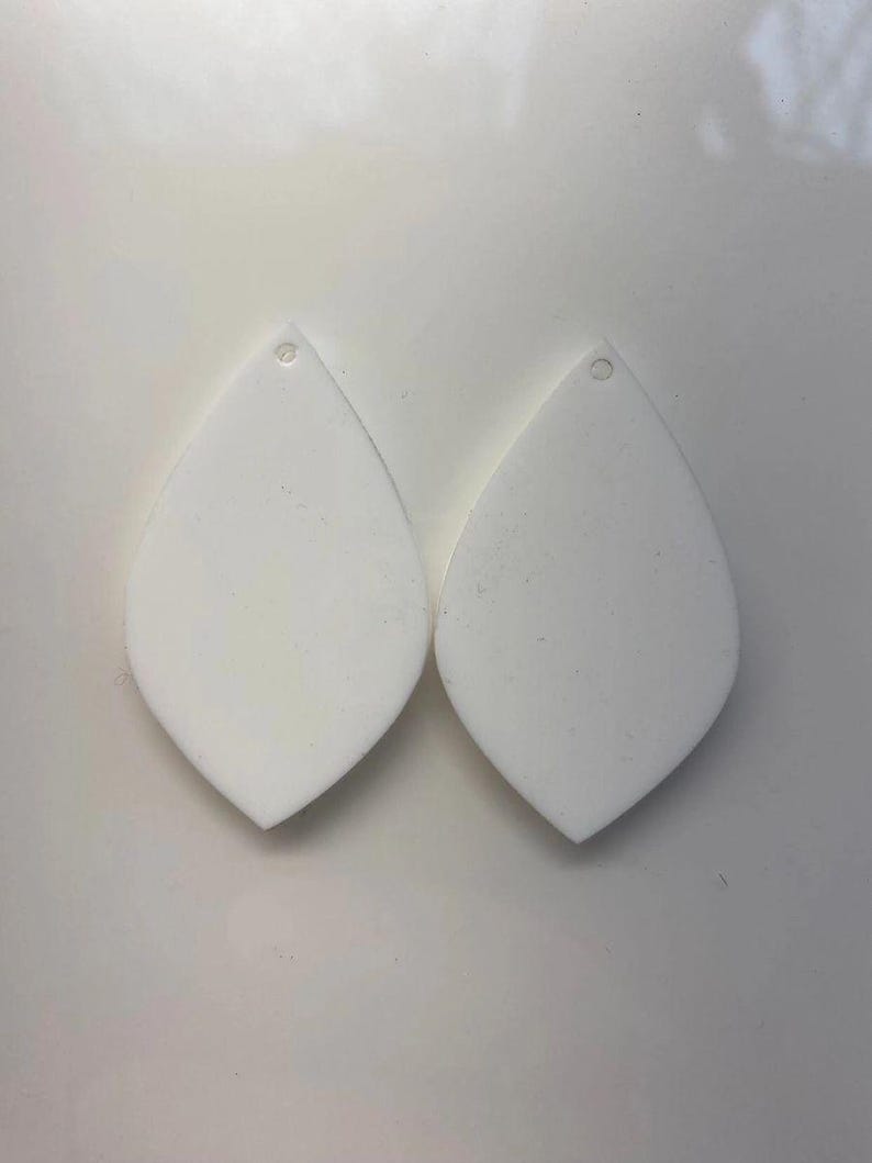 Sublimation Blank Earrings- Cast Acrylic 390degrees for 100 sec with Asub paper image 3