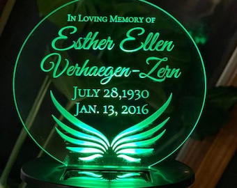 LED Solar Garden Stakes- Memorial Light