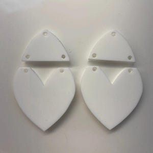 Sublimation Blank Earrings- Cast Acrylic 390degrees for 100 sec with Asub paper image 4