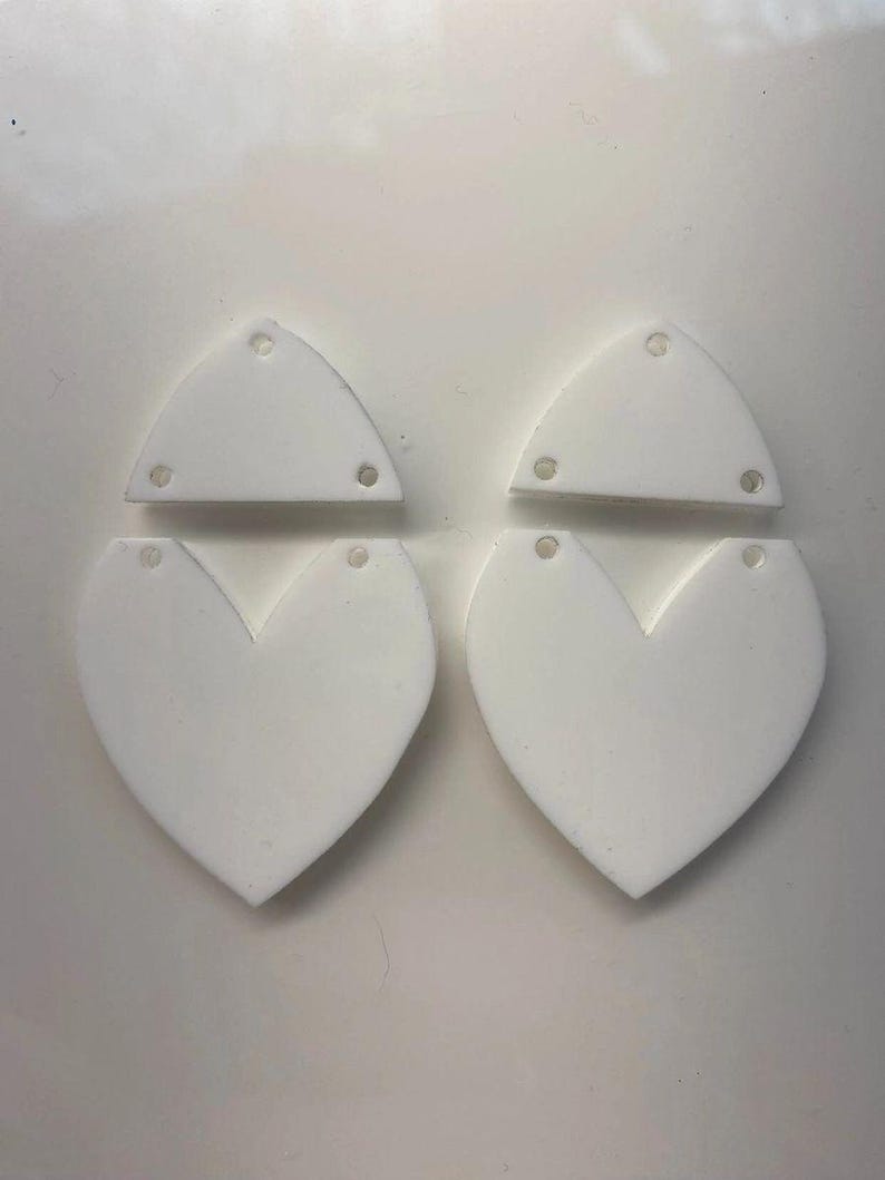 Sublimation Blank Earrings- Cast Acrylic 390degrees for 100 sec with Asub paper image 4
